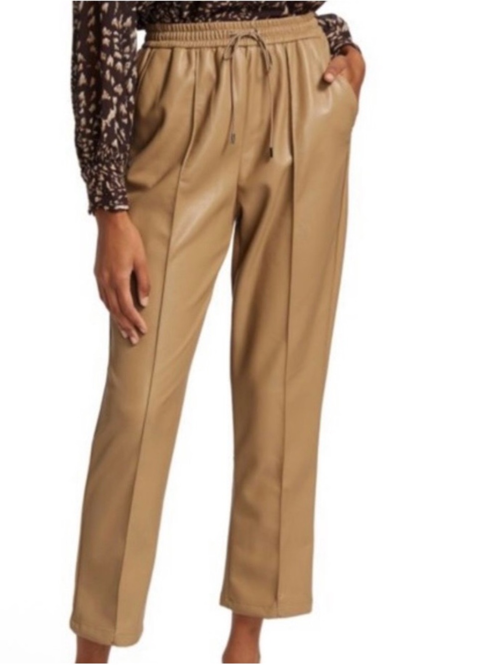 JONATHAN SIMKHAI STANDARD
Violet Vegan Leather Track Pant.nwt
